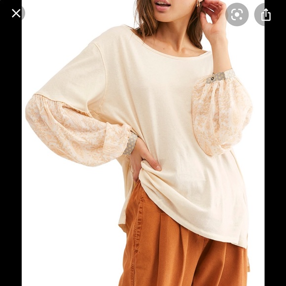Free People Tops - Free People Jade Colorblock long sleeve tee